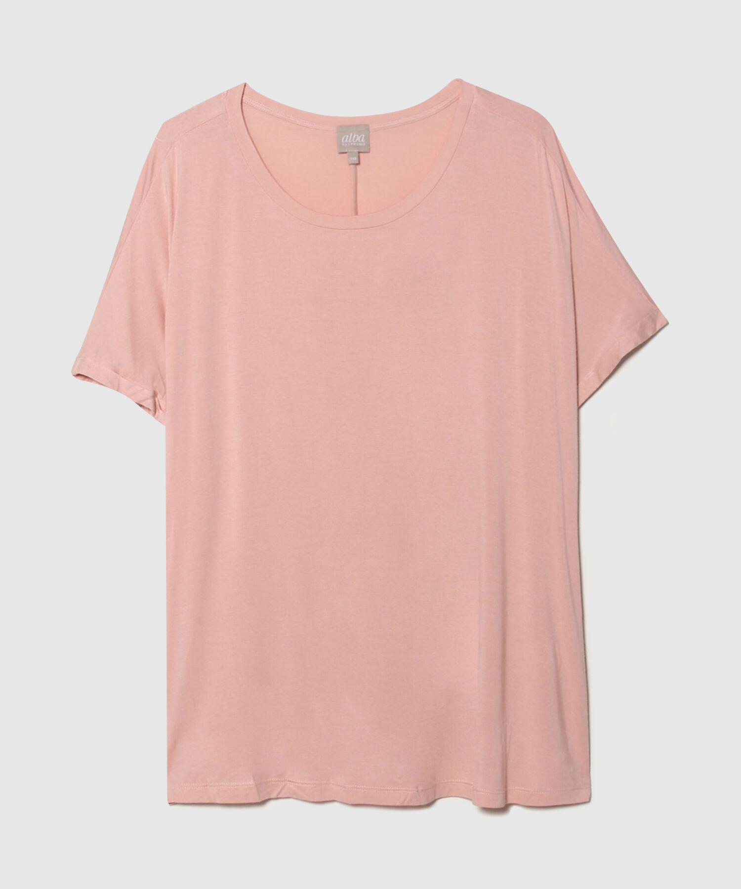 Camiseta Manga Corta con Cuello Redondo
